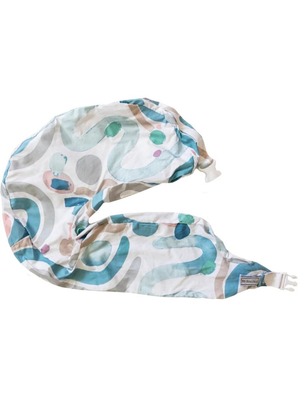 Deluxe Organic Nursing Pillow Cover - Soft Printed Slipcover for Moms & Babies
